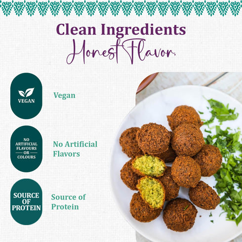 5.3oz (Pack 6) AlFez Lebanese Style Falafel Mix - of - Chickpea Flour & Spice Blend for Crispy Falafels - Vegan, Quick