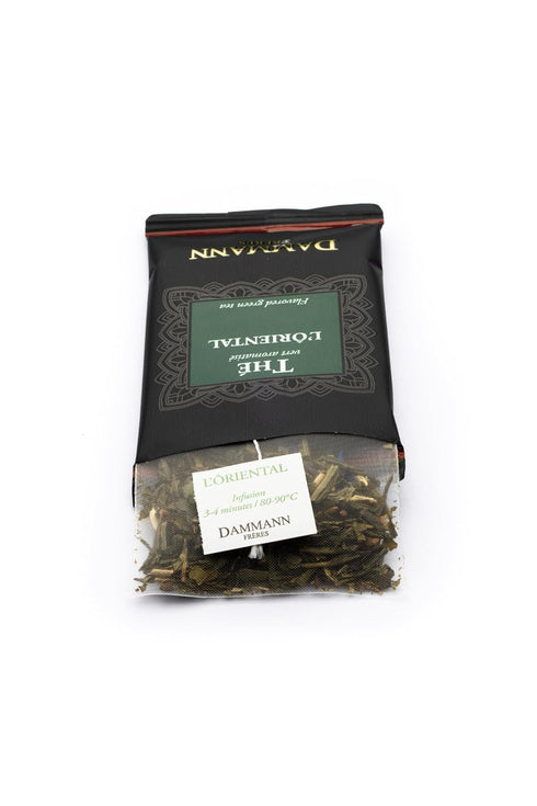 Dammann Freres Sachets - L'Ôriental Tea Bags, Premium Gourmet French Green Tea, 24 Count (Single Pack)