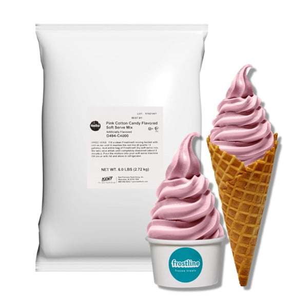 Frostline Pink Cotton Candy Soft Serve Ice Cream Mix, Lactose & Gluten