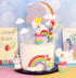 Palksky Colorful Rainbow Cake Topper/Wedding Cake Flags/Cupcake Picks Set - Includes Cloud Balloon Moon Stars