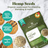 Navitas Organics Hemp Seeds - 8oz. Bag, USDA Organic, Non GMO, Gluten Free, Protein & Minerals for Smoothies