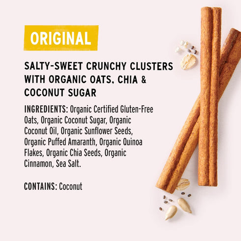 (12oz (Pack 2) Purely Elizabeth, Organic Original, Ancient Grain Granola, Gluten-Free, Non-GMO Bag)