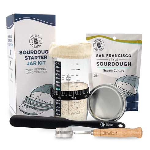 Cultures for Health San Francisco Sourdough Starter, Bread Lame, & Starter Jar