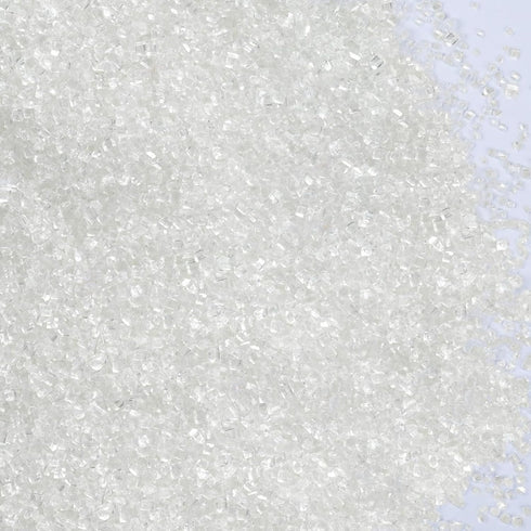 White Sanding Sugar - Sparkling Sugar Crystals for Baking Decorations (130g/4.6oz) -