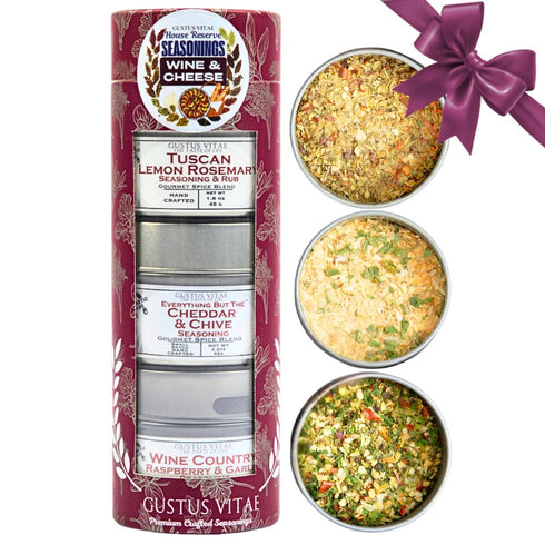 Wine & Cheese House Reserve Seasonings | | Gift Packaged Set of