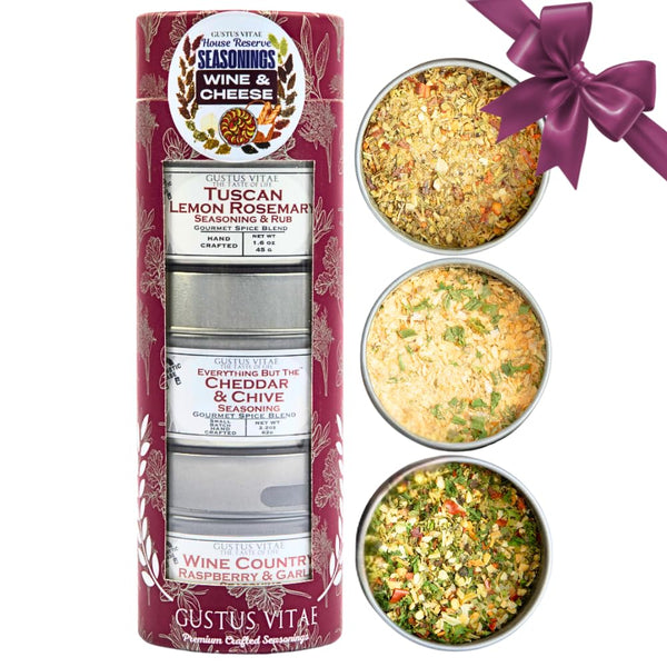 Wine & Cheese House Reserve Seasonings | | Gift Packaged Set of
