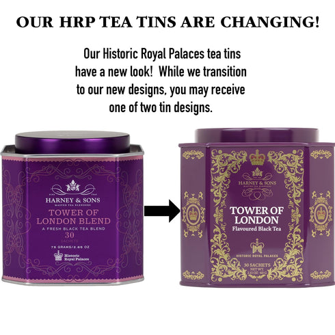 30 Harney & Sons Tower of London Black Tea with Stone Fruit, Bergamot and Honey Flavors | sachets, Historic Royal