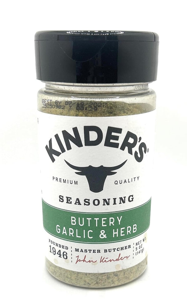 Kinder's Rubs & Seasonings - 1 bottle (Buttery Garlic & Herb 5oz)