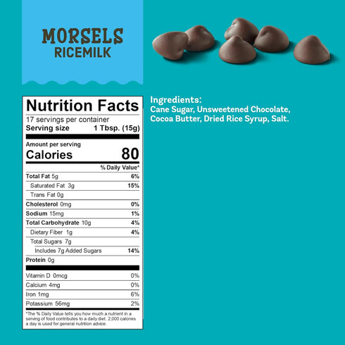 9 oz Enjoy Life Ricemilk Baking Morsels, Bag