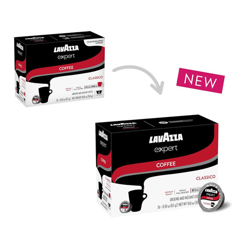 Lavazza Expert Classico Coffee Capsules, Medium Roast Arabica and Robusta Blend - Compatible with Lavazza Classy Plus