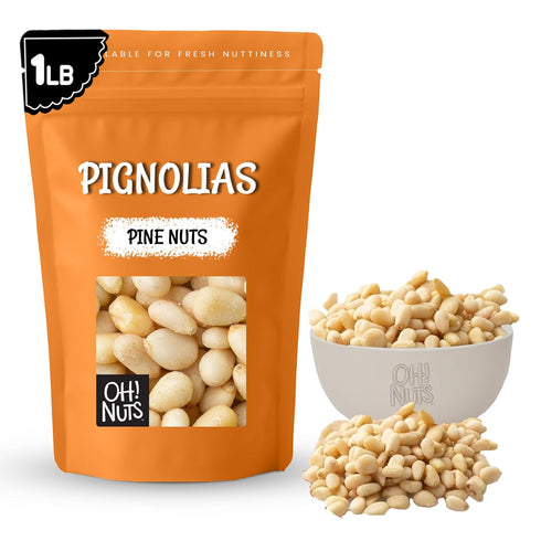 Oh! Nuts Pine Nuts (Pignolias) - Raw - 100% Natural Pine Nuts