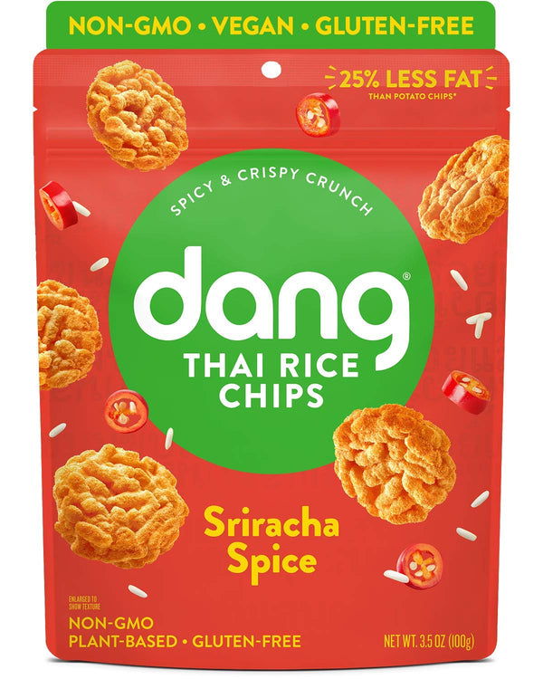 DANG Thai Rice Chips | Sriracha Spice | Gluten Free, Soy Free &