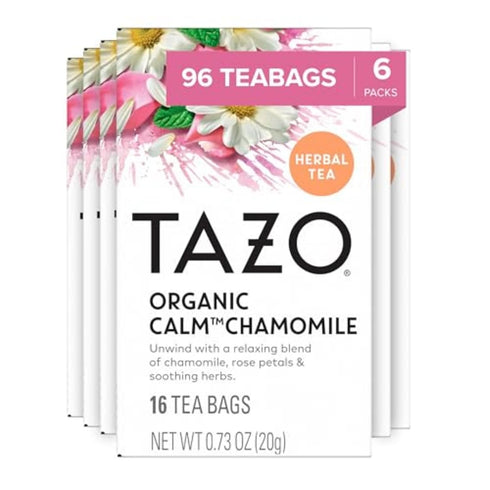 TAZO Calm Chamomile Herbal Tea Bags, Caffeine Free, 96 Total Tea Bags