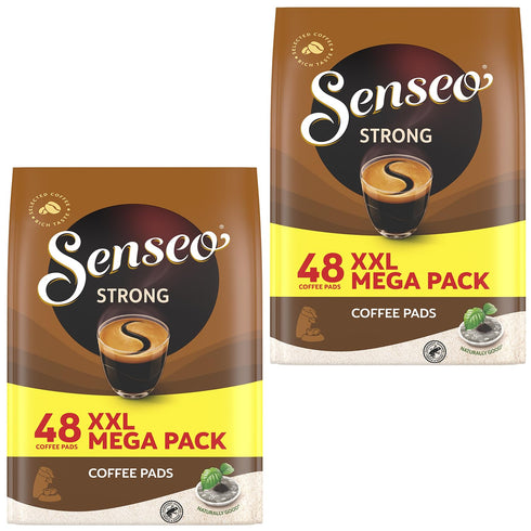 Senseo Strong Roast Coffee Pods 48 Count (2 Packs) Full-Bodied Dark Roast