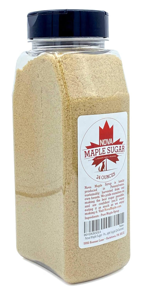 (24 Nova Maple Sugar - Pure Grade-A Maple Sugar Ounces)