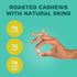 1.5 (12 Packs) Sea Salt Cashews with Skin by Karma Nuts, Whole, Roasted, Vegan, Gluten Free, Low Net Carb, Natural