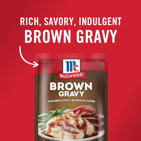 Packet, 0.87 oz McCormick Brown Gravy Mix Seasoning