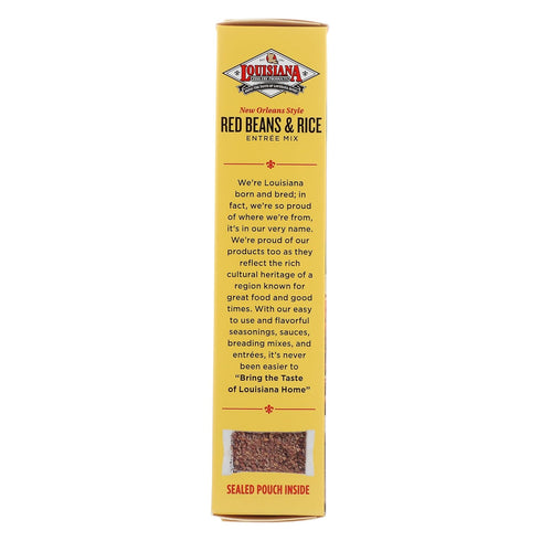 7 (Pack 6) Louisiana Fish Fry New Orleans Style Red Beans & Rice Entre Mix, Ounce