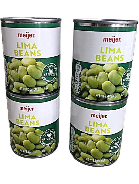Meijer 4-Pack 8.5 Ounce Cans Vegtables (Lima Beans 4-8.5 oz cans)