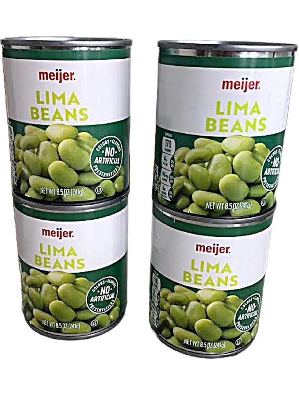 Meijer 4-Pack 8.5 Ounce Cans Vegtables (Lima Beans 4-8.5 oz cans)