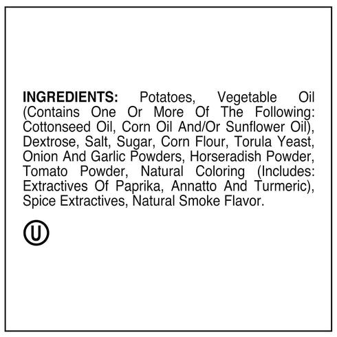 1 (Pack 60), Utz Potato Chips, Barbeque - Ounce of Crispy Potato Chips Made from Fresh Potatoes, Crunchy Individual