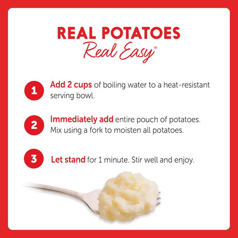 4 oz (Pack 12) Idahoan Buttery Homestyle Mashed Potatoes