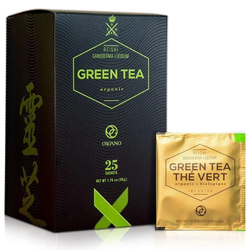 ORGANO Green Tea with Ganoderma Lucidum (1 Box of 25 Sachets)