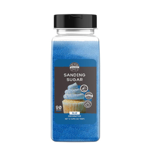 1 lb., Birch & Meadow Blue & Pink Sanding Sugar Bundle Mixed Colors, Colorful Sugar Crystals for Festive Holiday Baking