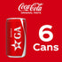 7.5 oz, 6 Pack Coca-Cola Soda Soft Drink Mini Cans, fl