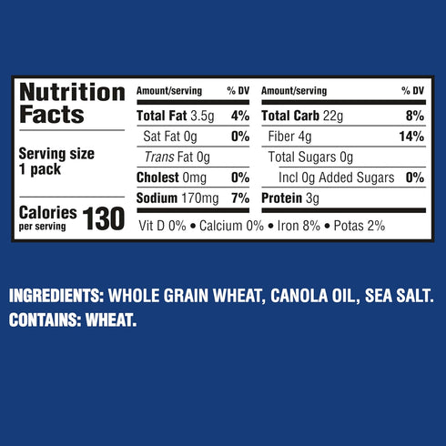 20 Packs Triscuit Minis Original Whole Grain Wheat Crackers, Vegan Crackers, Bulk Lunch Snacks, Snack