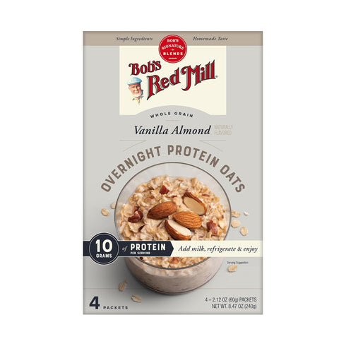 Bob's Red Mill Whole Grain Vanilla Almond Overnight Protein Oats 4-2.12 oz