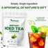 220 4 oz Purisure Unsweetened Instant Black Iced Tea Powder Made from Real Tea Leaves, No Lemon Flavor, Sugarless