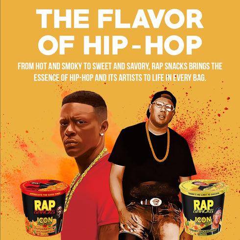 E-40-Pack 12 Rap Snacks Beef Prime Rib ICON Ramen Noodles