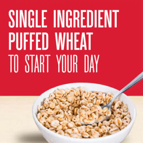 6 oz Arrowhead Mills, Organic, Non-GMO Cereal, Puffed Rice, & Puffed Wheat Cereal, Bag