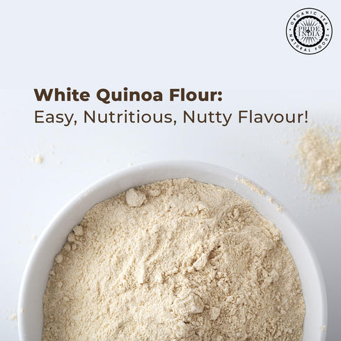 1 lbs (454 Pride of India- White Bolivian Quinoa Flour gm) Nutty Earthy Taste Freshly Milled in Small Batches | Used