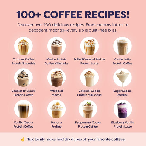 100% 80 20 Hazelnut Protein Iced Coffee - Premium Whey Protein & Instant Iced Coffees - Natural Cold Brew - Zero