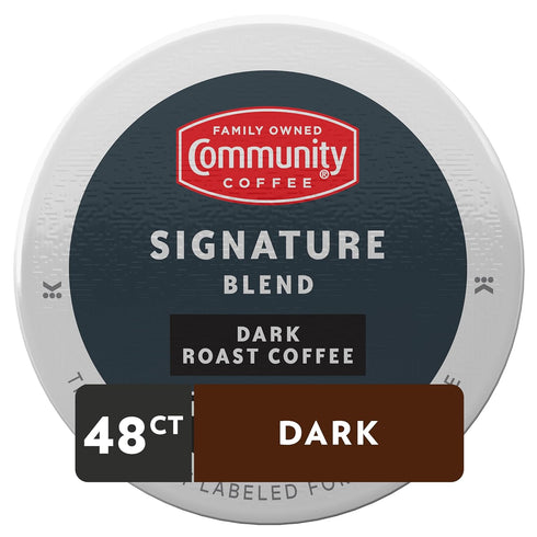 Community 48 Count (Pack 1) Coffee Signature Blend Dark Roast Single-Serve Keurig K-Cup Pods