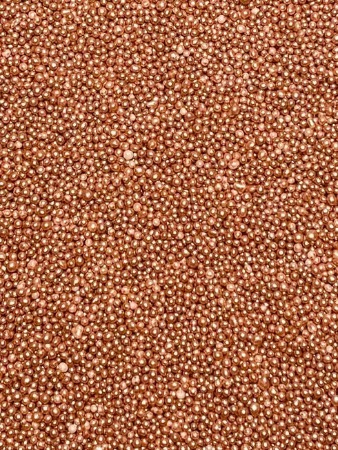 Sweet Evas SHIMMER METALLIC ROSE GOLD NONPAREILS- Dairy Free,Gluten Free,Egg Free,Vegan,Soy Free,Nuts