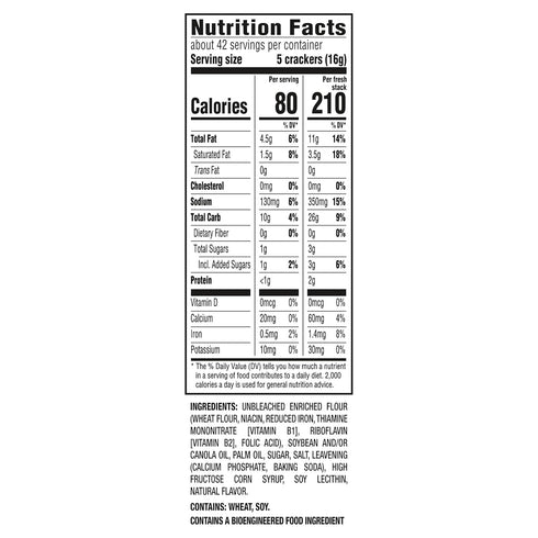 23.7 Oz (16 Packs) Ritz Fresh Stacks Original Crackers, Party Size, Travel Snacks, Multi Snack