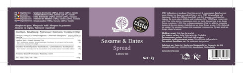 35 Oz (1kg) Nutural World - Sesame and Dates spread Great Taste Award winner