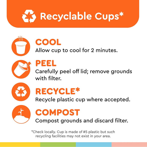 80 Count BIGGBY Best Single Serve Coffee, Recyclable Plastic Cups, Box, Medium Roasted