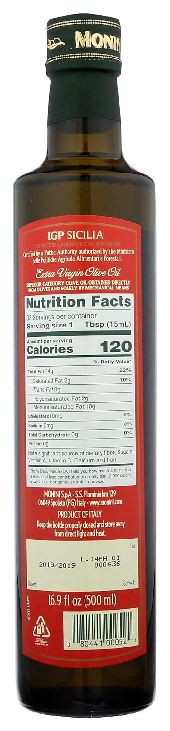 16.9 oz Monini IGP Sicilia Extra Virgin Olive Oil