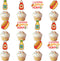 36Pcs A Weenie Bit Older Cupcake Toppers Hot Dog Birthday Party Decorations