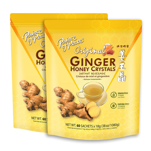Prince of Peace Instant Ginger Honey Crystals Original, 60 Sachets - pack