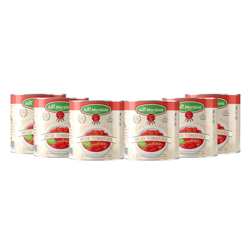6 Pack, 100% 6 28 Oz Packed La San Marzano Italian Diced Chopped Crushed Tomatoes, Product of Italy, x Can, Italian