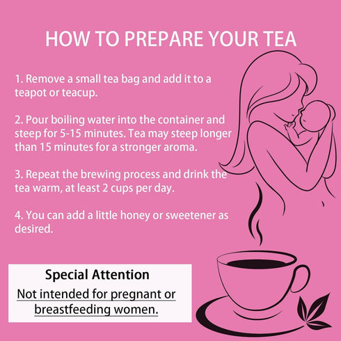 Nichalous 4.23oz/30 (1Bag (30 Fertile Mama Tea - Organic Fertility Tea for Women, Teabags Supports for Her & Hormone