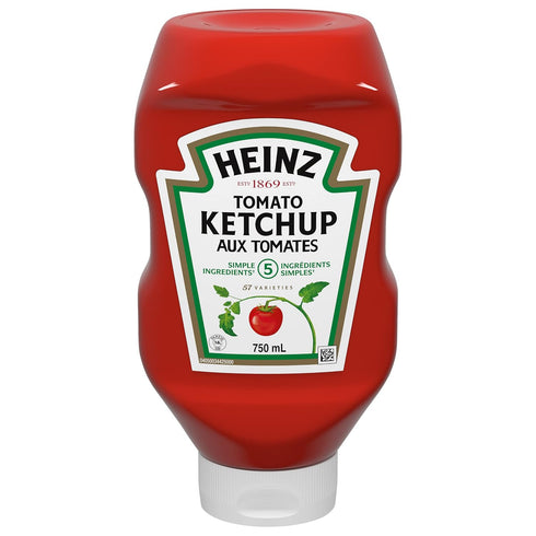 750mL/25oz., Heinz Tomato Ketchup, Bottle, {Imported from Canada}