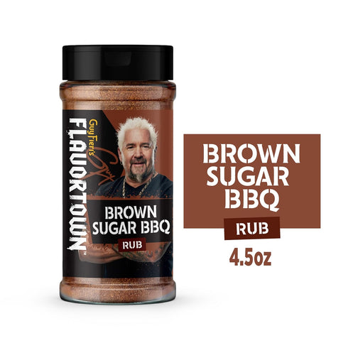 4.5 oz (Pack 1) Guy Fieri's Flavortown Brown Sugar BBQ Dry Rub - Grill Seasoning For Chicken, Ribs, Steak, & Pork