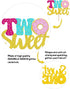 VIVIFORKY Donut Sweet Two Cake Topper Glitter Theme Sencond Happy Birthday Decorations for Girl Boy Baby Shower Party