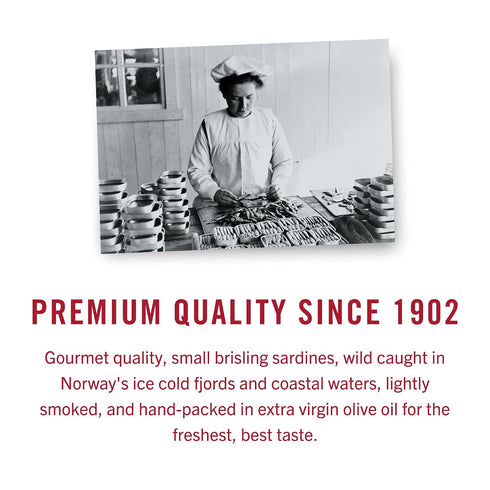 3.75 (Pack 4) King Oscar Wild Caught Sardines in Extra Virgin Olive Oil Ounce